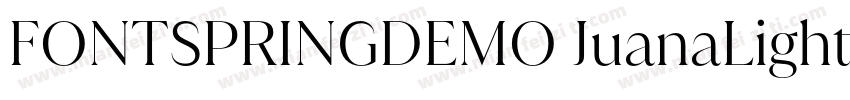 FONTSPRINGDEMO JuanaLightRegular字体转换